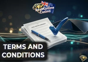 Legal terms and conditions for real money gambling at Best Online Casino Australia.